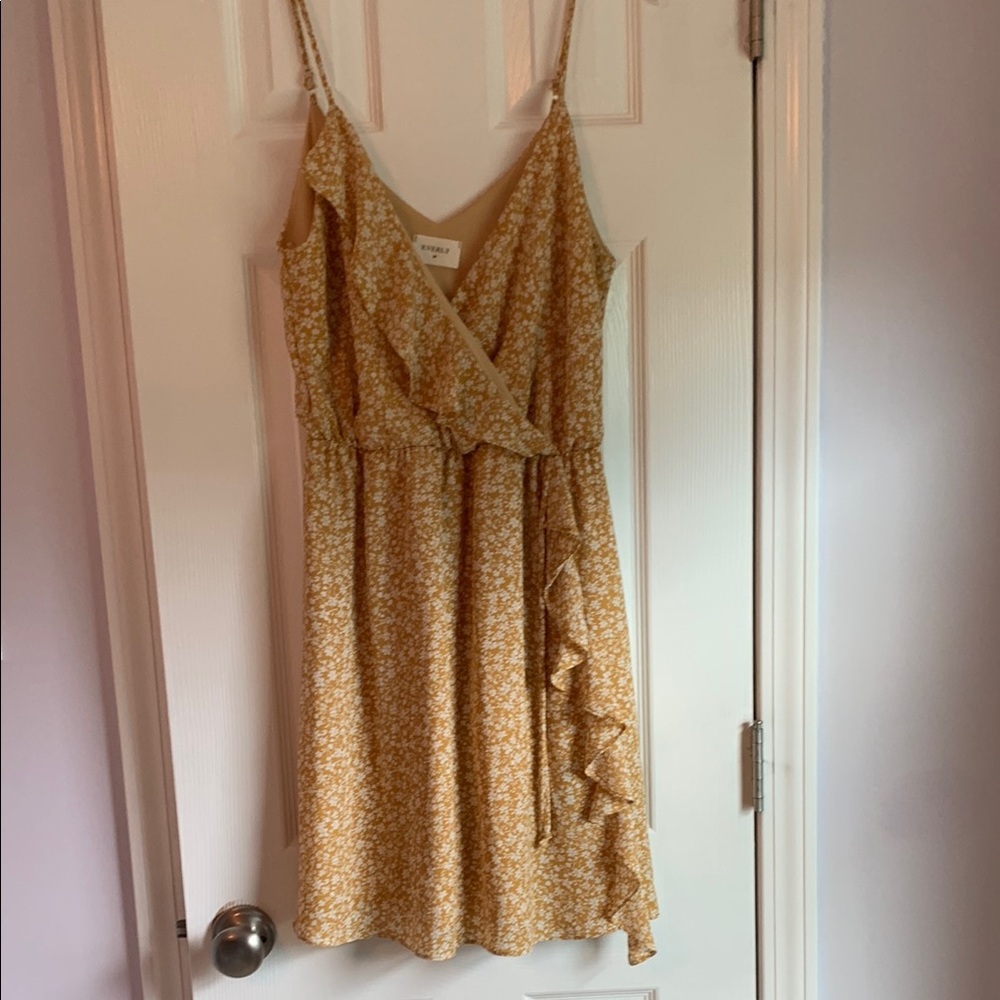 Everly Gold Sleeveless Sundress